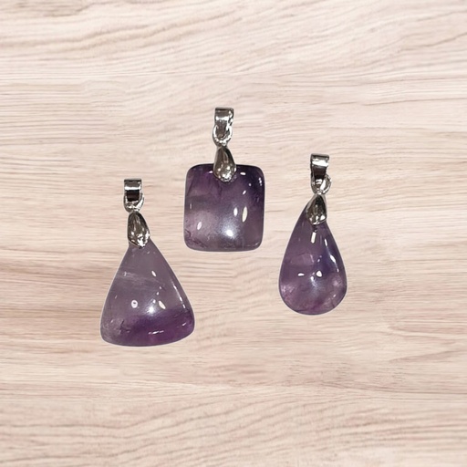 Dije Gema Amatista Rolado Formas Varias Chicos