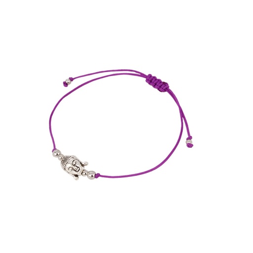 [78321] Pulsera Hilo Amuleto Buda Purpura