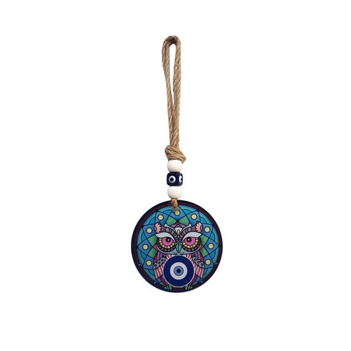 Colgante Buho Vidrio 23cm