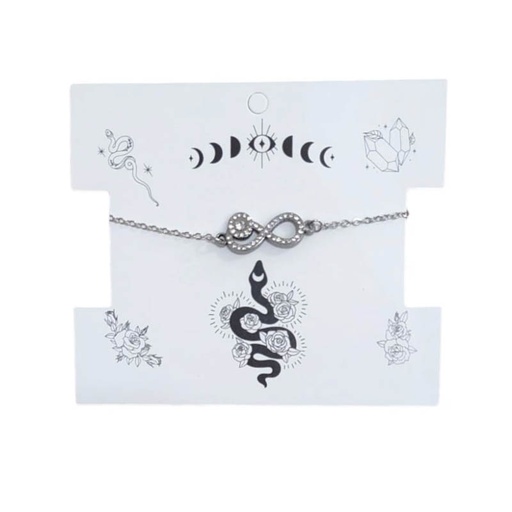 Pulsera Trendy Infinito con Strass