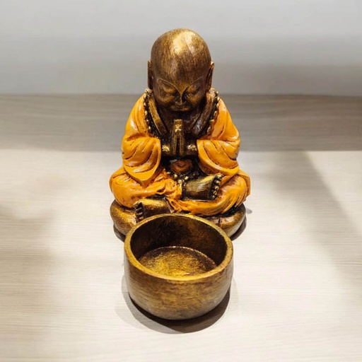 Portavelas Buda Naranja