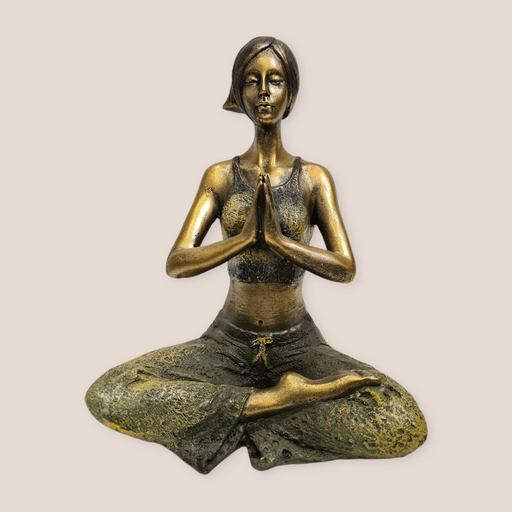 Mujer Resina Anjali Mudra 22cm