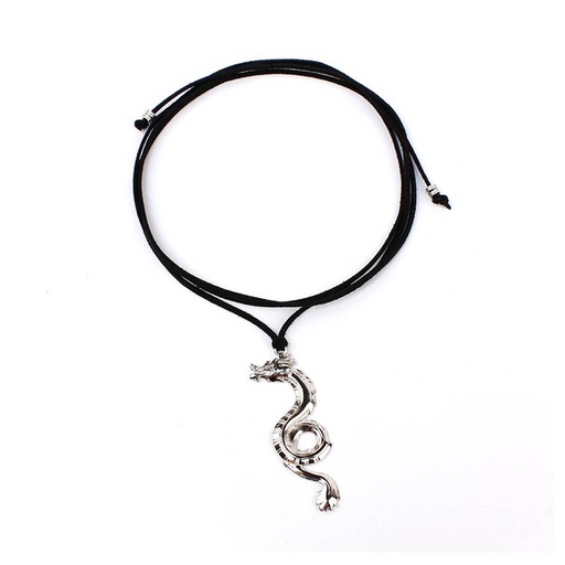 Collar Gamuza Corbatero Dragon