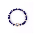 Pulsera Elastica Azul con Ojo Turco y Strass
