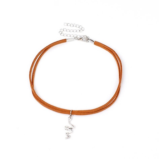 Collar Choker con Serpiente Canela
