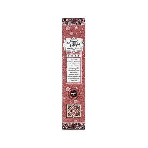 Sahumerio Goloka Vainilla Rosa x15g
