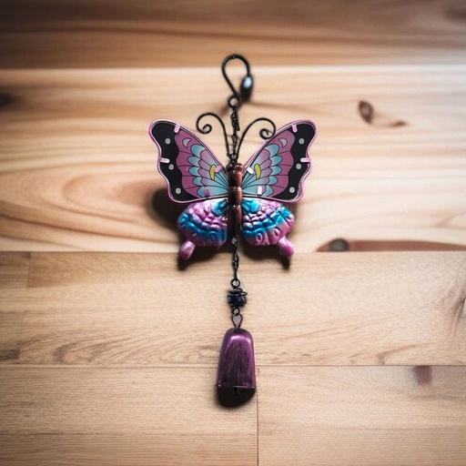 [6952025110070] Movil Metal Mariposa con Campana 35cm Modelo N°2