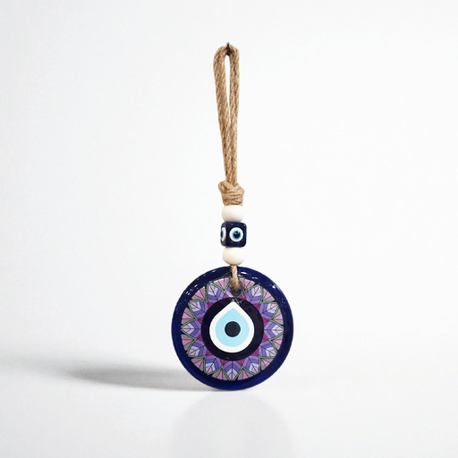 Colgante Vidrio Ojo Turco 23cm Modelo N°2