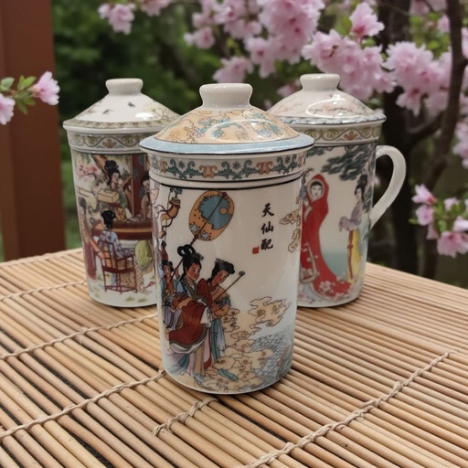 Taza de Ceramica China con Infusor
