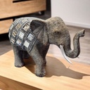 Elefante Manto con Espejos 15cm