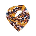 Pañuelo Flowers Brown 50x50cm