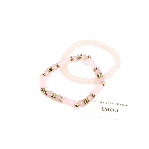 Set Pulseras Elasticas Spring Energy Amor