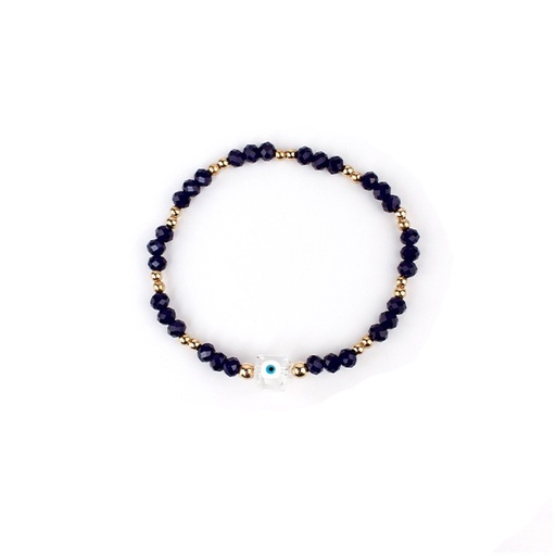 Pulsera Elastica Azul Crystal Eye