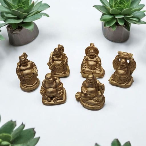 Buda Mini Abundancia Dorado por Unidad 3cm