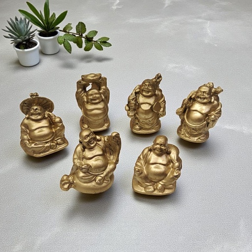 Buda Mini Abundancia Dorado por Unidad 4.5cm