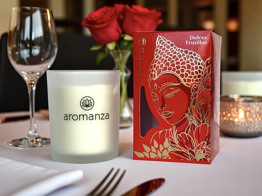 Vela Aromatica Premium Dulces Frutillas, Aromanza