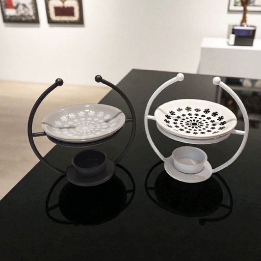 Hornito Metal con Flores Colores Varios