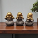 Tres Budas Sabios de 10cm