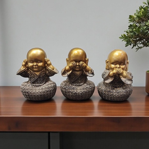 Tres Budas Sabios de 10cm