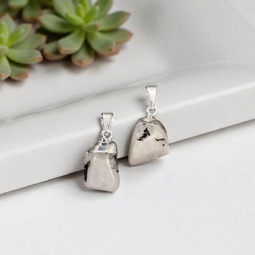 Dije Gema Adularia Piedra de la Luna Rolada