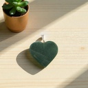 Dije Gema Cuarzo Verde Corazon Grande