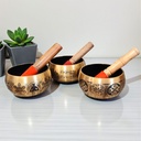 Cuenco Tibetano 13.5cm Dorado